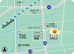 カインズ高槻店MAP