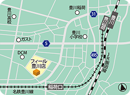 フィール豊川店MAP