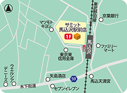 サミット馬込沢駅前店MAP