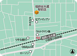 祖師谷大蔵駅前店MAP